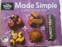 Mängden socker i Made Simple - Wholefood Bar