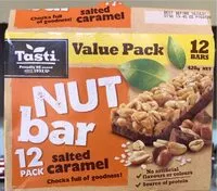 Mängden socker i Nut bar