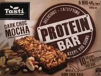 Mängden socker i Protein bar dark choc mocha