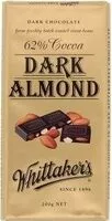 Mängden socker i Whittaker's Dark Almond Dark Chocolate