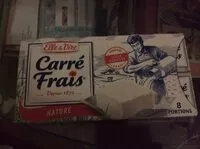 Mängden socker i Carré frais nature