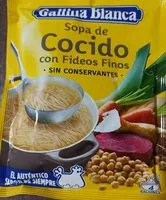 Mängden socker i Sopa gallina blanca