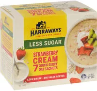 Mängden socker i Harraways Oats Quick Strawberry Cream