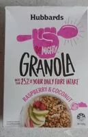 Mängden socker i Granola raspberry and coconut