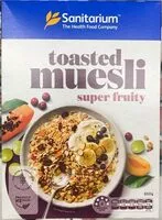 Mängden socker i Sanitarium Muesli Toasted Super Fruity