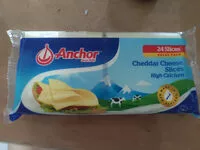 Mängden socker i Anchor Sliced Cheddar cheese