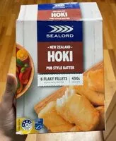 Mängden socker i New Zealand Hoki - Pub style batter