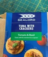 Mängden socker i Tuna with crackers tomato and basil