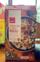 Mängden socker i Almond, chia & maple MUESLI