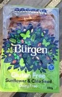 Mängden socker i Gluten free sunflower & chia seed