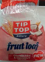 Mängden socker i Fruit Loaf - Cranberry & Coconut Thick Sliced