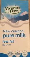 Mängden socker i Meadow Fresh Milk 1 Piece Low Fat