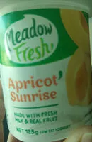 Mängden socker i meadow fresh apricot sunrise yoghurt pot