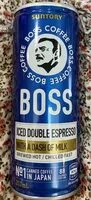 Mängden socker i Boss Ice Double Espresso Coffee
