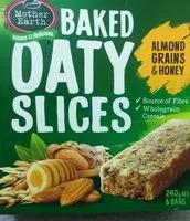 Mängden socker i Mother Earth Oaty Slice Almonds And Grains 240g