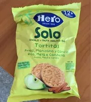 Mängden socker i Solo tortitas arroz manzana y canela