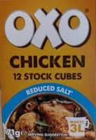 Mängden socker i Oxo Chicken Stock Cubes (Reduced Salt)