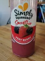 Mängden socker i Simply Squeezed Smoothie Berry