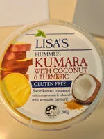 Mängden socker i Lisa's Hummus Kumara with Coconut and Tumeric