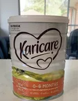 Mängden socker i Karicare 0-6 months formula