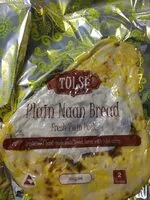 Mängden socker i Plain Naan Bread