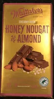 Mängden socker i Honey Nougat & Almond Creamy Milk Chocolate Block