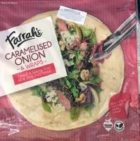 Mängden socker i 6 wraps caramelised onion