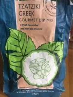 Mängden socker i Tzatziki greek gourmet dip mix