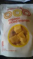 Mängden socker i Organic diced mango