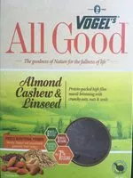 Mängden socker i all good Almond Cashew Linseed Muesli