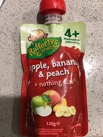 Mängden socker i apple, banana & peach