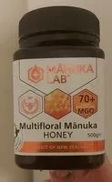 Mängden socker i Multifloral Manuka honey 70+ MGO 500G