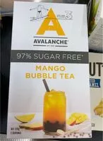 Mängden socker i Avalanche mango bubble tea