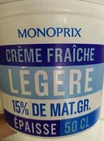 Mängden socker i Crème fraîche légère