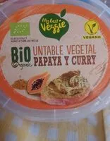 Mängden socker i Untable vegetal papaya y curry