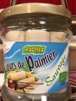 Mängden socker i Coeurs de palmier