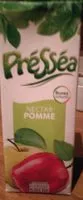 Mängden socker i Présséa nectar pomme