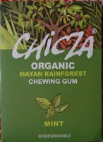 Mängden socker i Organic Mayan rainforest chewing-gum