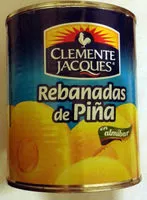 Mängden socker i Rebanadas de piña en almibar