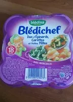 Mängden socker i Duo d'épinards carottes et petites pâtes