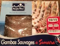 Mängden socker i Gambas sauvages de Sumatra