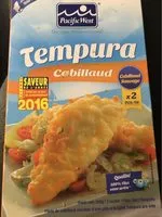 Mängden socker i Tempura cabillaud