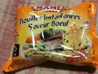 Mängden socker i Nouilles instantanées saveur boeuf
