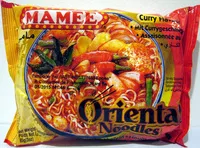 Mängden socker i Nouilles orientales au curry