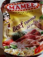 Mängden socker i Nouilles instantanées, beef flavor