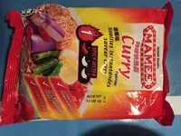 Mängden socker i Nouilles instantanees saveur curry