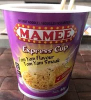 Mängden socker i Express cup yam flavour tom yam smaak
