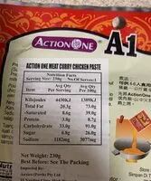 Mängden socker i A1 curry paste