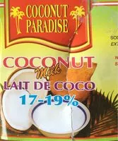 Mängden socker i Lait de coco 17/19%