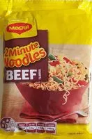 Mängden socker i 2 Minute Noodles (Beef Flavour)